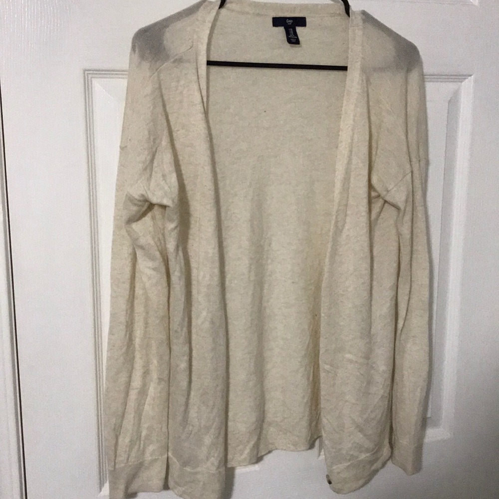 Sheer cream cardigan